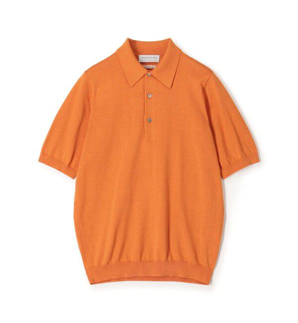 TOMORROWLAND MENS「TOMORROWLAND tricot シルクコットン ニットポロシャツ SESIA」|ポロシャツ|25 オレンジ