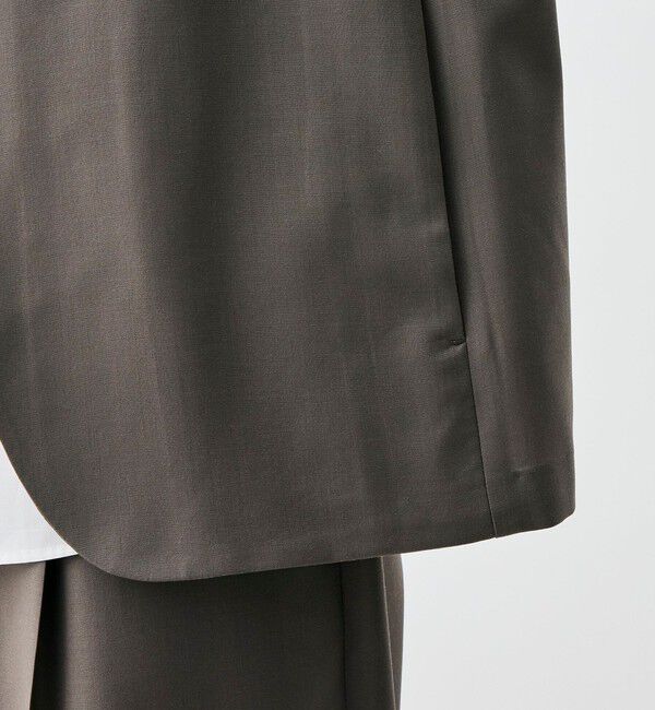 Edition「Super120's ウォッシャブルウール ノーカラージャケット」|ノーカラージャケット|