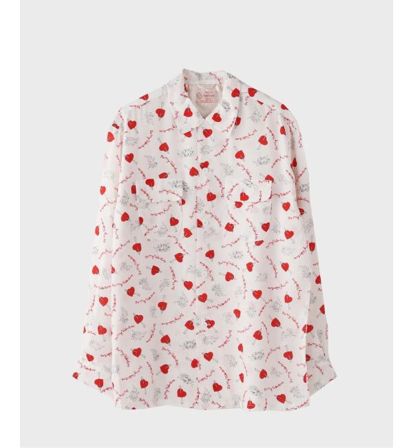 JOINT WORKS「TOWN CRAFT / タウンクラフト  PRINTED LOOP COLLAR SHIRT」|シャツ・ブラウス|ホワイト