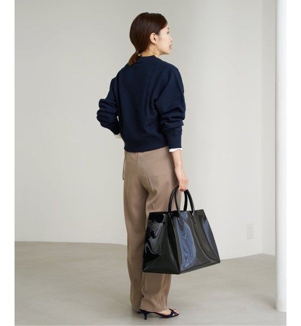 IENA「《追加2》コットン 裏毛クロップドプルオーバー」|スウェット・ジャージ|