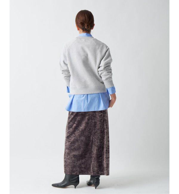 IENA「《追加2》コットン 裏毛クロップドプルオーバー」|スウェット・ジャージ|