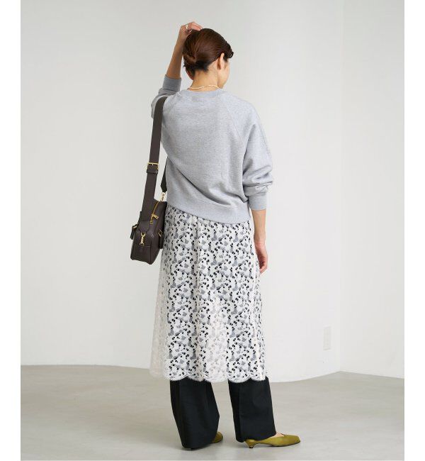 IENA「《追加2》コットン 裏毛クロップドプルオーバー」|スウェット・ジャージ|