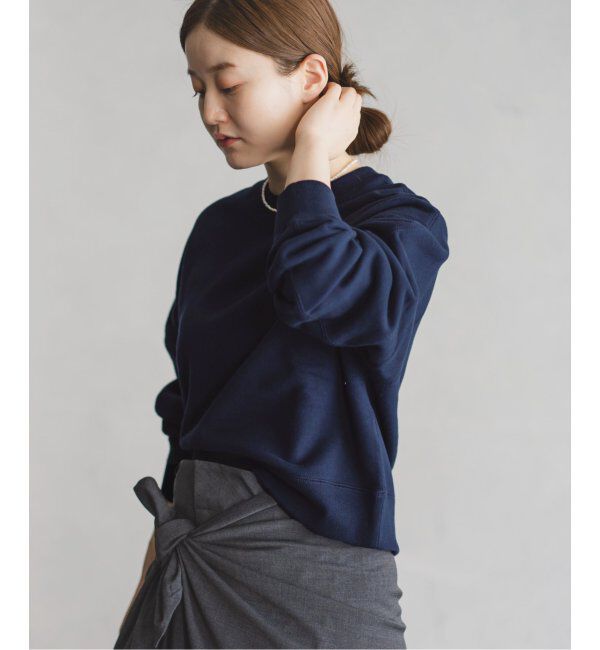 IENA「《追加2》コットン 裏毛クロップドプルオーバー」|スウェット・ジャージ|