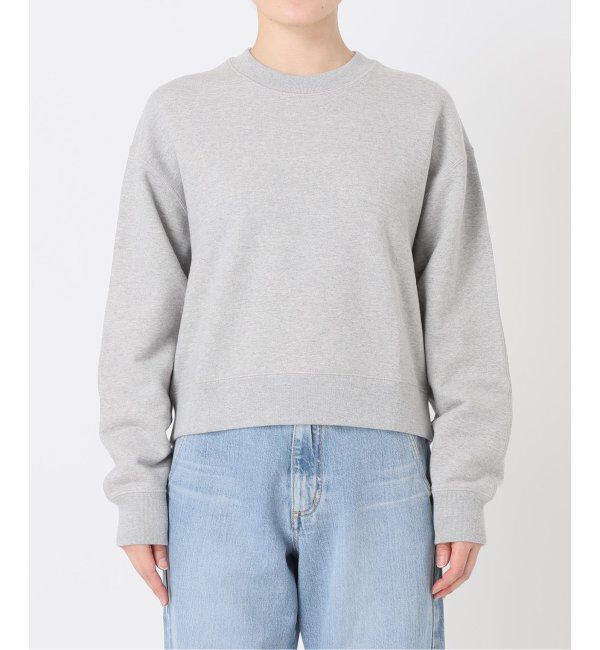 IENA「《追加2》コットン 裏毛クロップドプルオーバー」|スウェット・ジャージ|