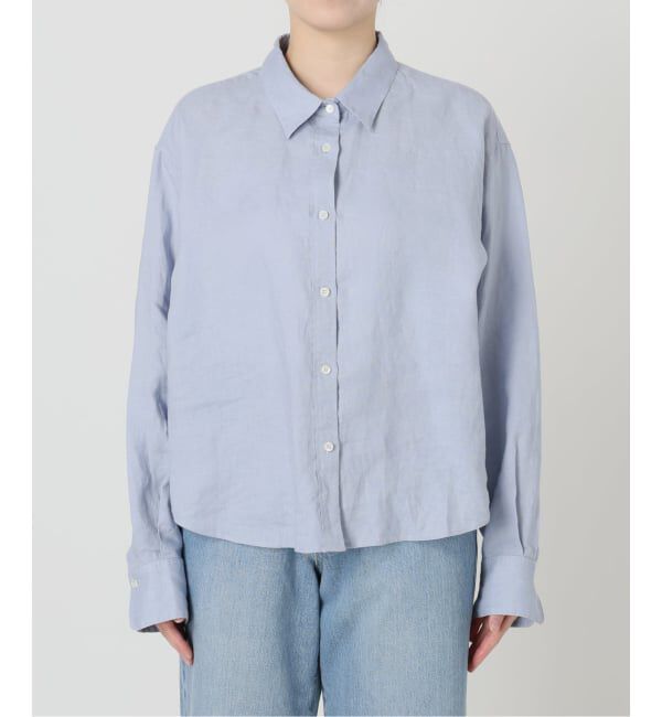 IENA「リネンワイドショートシャツ」|シャツ・ブラウス|