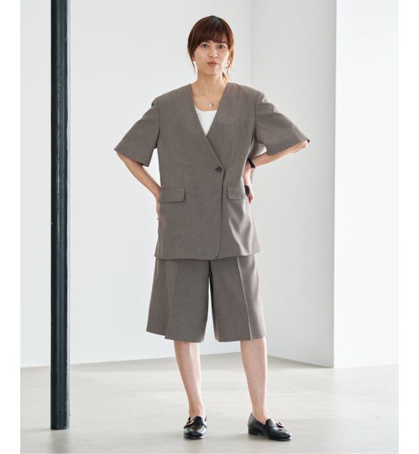 IENA「《セットアップ対応/予約》ウォッシャブル トロピカルハーフパンツ」|その他|