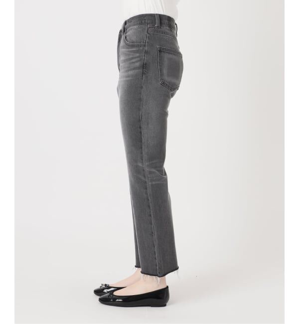 IENA「BLACK クロップドデニムパンツ」|デニム|