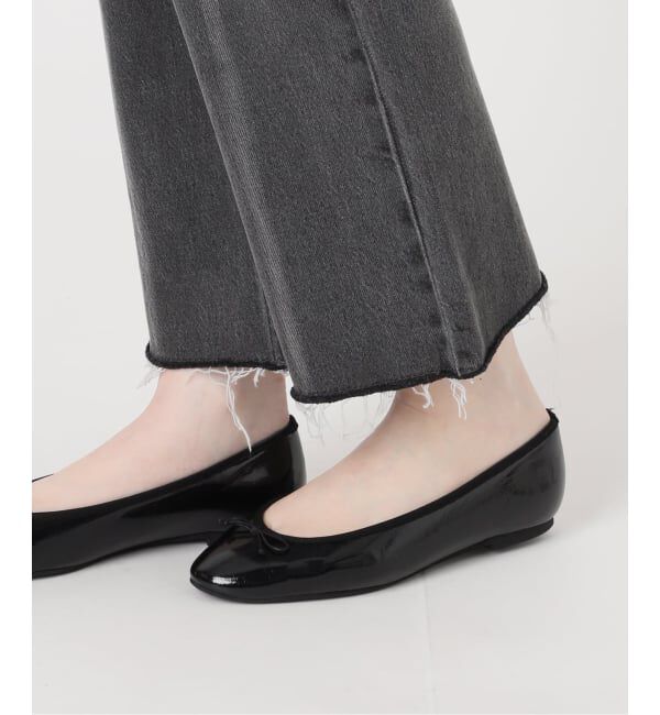 IENA「BLACK クロップドデニムパンツ」|デニム|