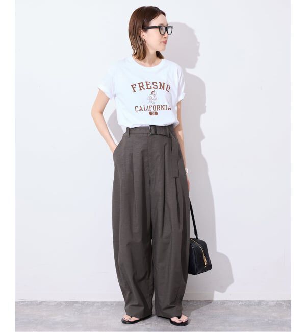 SLOBE IENA「《予約》ベルテッドカーブパンツ」|その他|