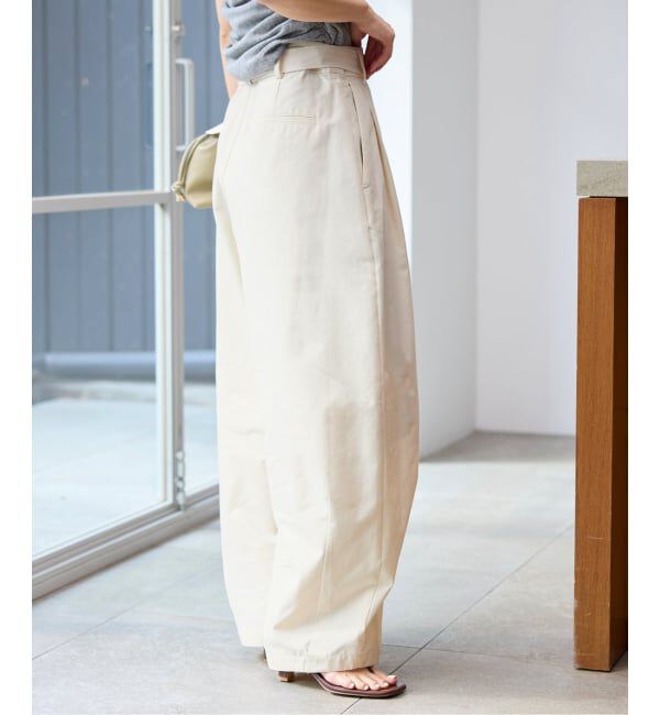 SLOBE IENA「《予約》ベルテッドカーブパンツ」|その他|