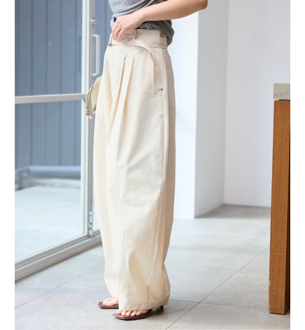 SLOBE IENA「《予約》ベルテッドカーブパンツ」|その他|