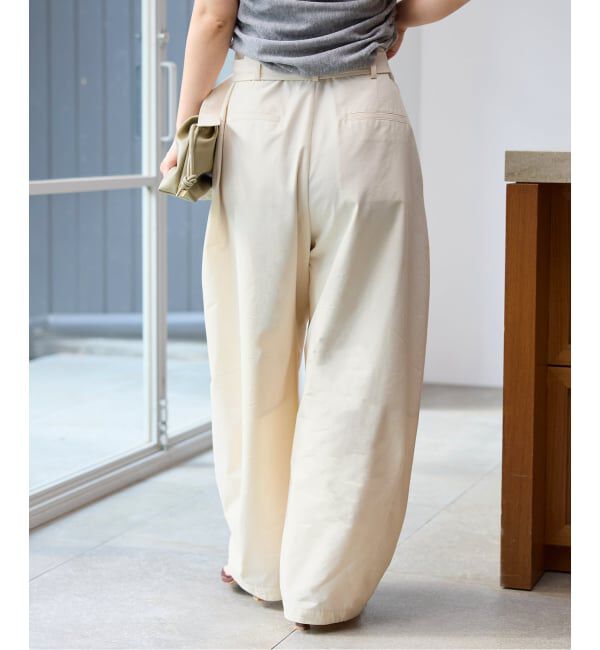 SLOBE IENA「《予約》ベルテッドカーブパンツ」|その他|