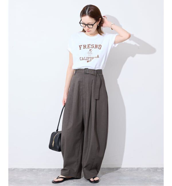 SLOBE IENA「《予約》ベルテッドカーブパンツ」|その他|