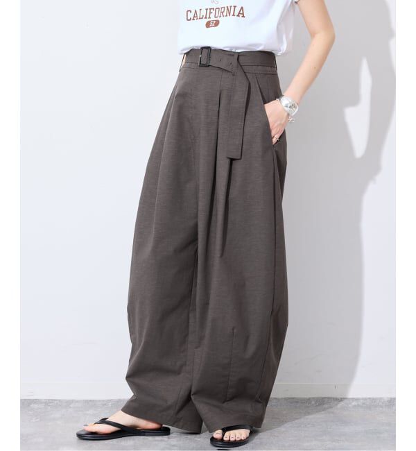 SLOBE IENA「《予約》ベルテッドカーブパンツ」|その他|