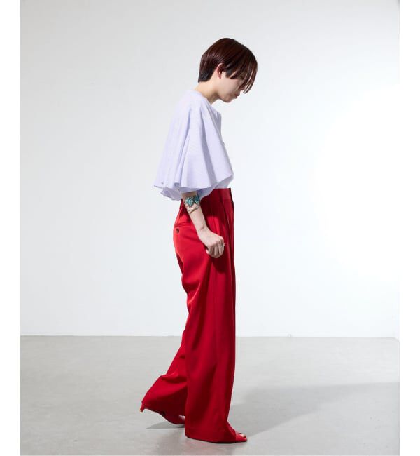 IENA「《一部店舗限定》ストライプケープシャツ」|シャツ・ブラウス|