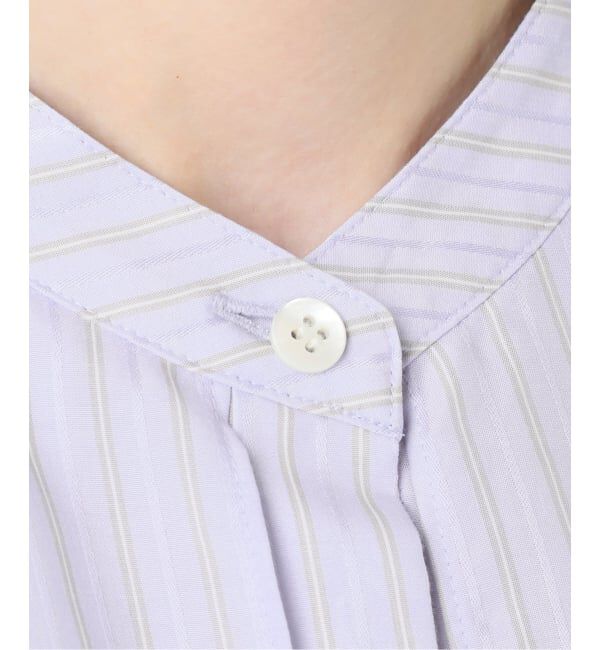 IENA「《一部店舗限定》ストライプケープシャツ」|シャツ・ブラウス|