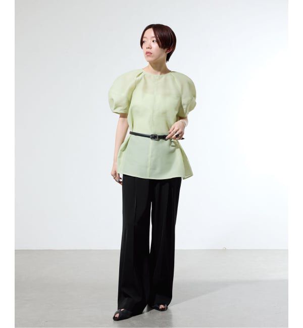 IENA「《一部カラー店舗限定》ライトツイルセミワイドパンツ」|その他|