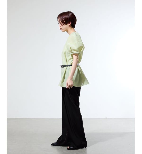 IENA「《一部カラー店舗限定》ライトツイルセミワイドパンツ」|その他|