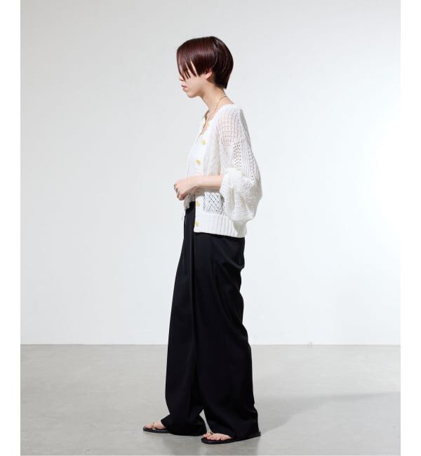 IENA「《一部カラー店舗限定》ライトツイルセミワイドパンツ」|その他|