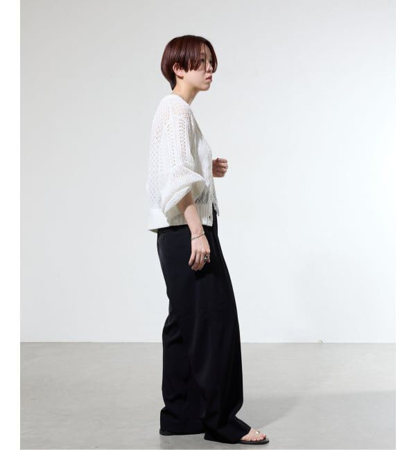 IENA「《一部カラー店舗限定》ライトツイルセミワイドパンツ」|その他|