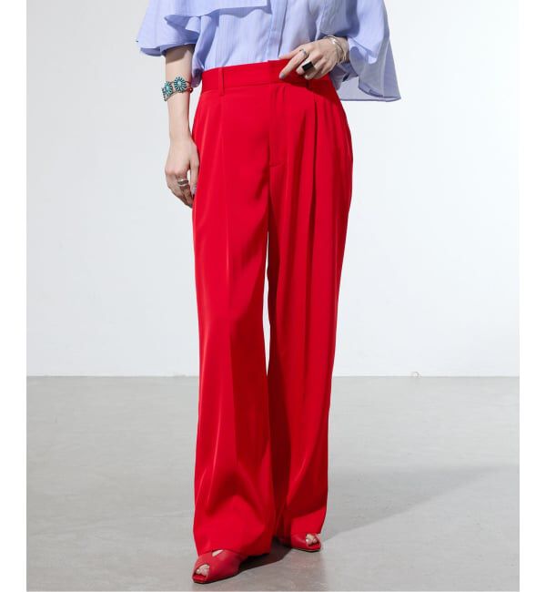 IENA「《一部カラー店舗限定》ライトツイルセミワイドパンツ」|その他|