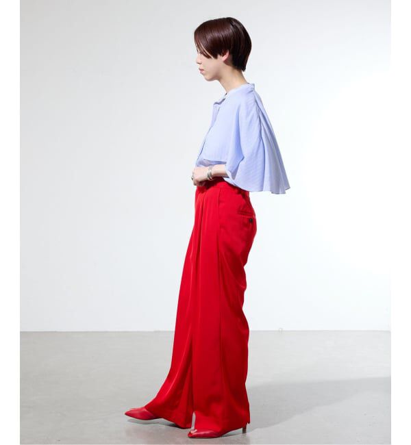 IENA「《一部カラー店舗限定》ライトツイルセミワイドパンツ」|その他|