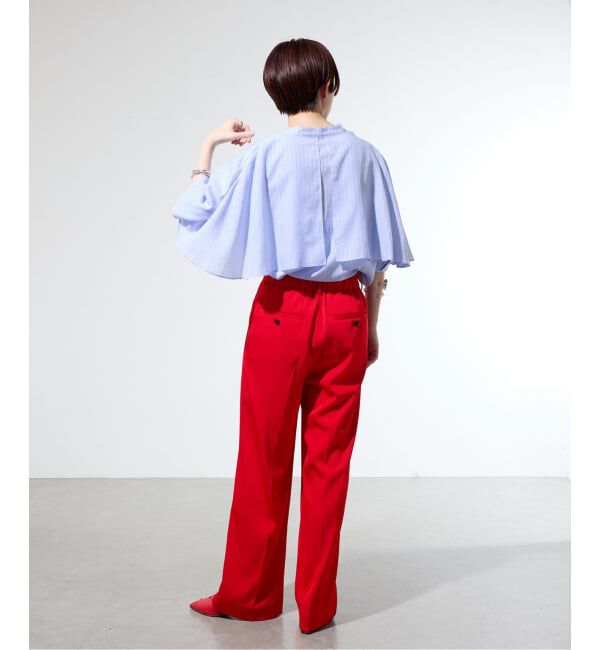 IENA「《一部カラー店舗限定》ライトツイルセミワイドパンツ」|その他|