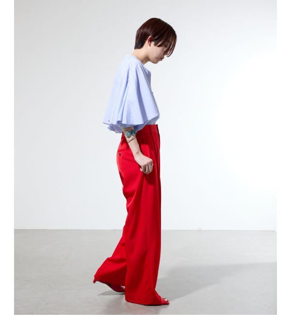 IENA「《一部カラー店舗限定》ライトツイルセミワイドパンツ」|その他|