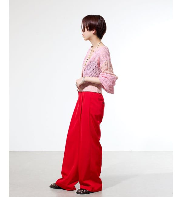 IENA「《一部カラー店舗限定》ライトツイルセミワイドパンツ」|その他|