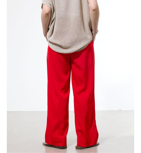 IENA「《一部カラー店舗限定》ライトツイルセミワイドパンツ」|その他|