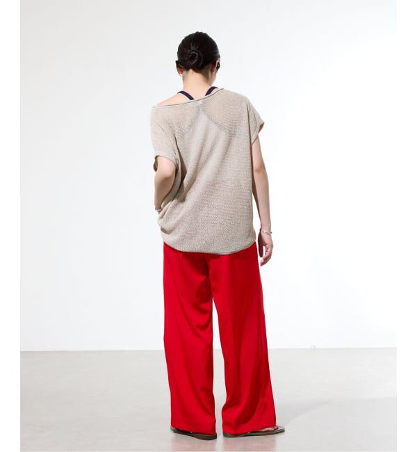 IENA「《一部カラー店舗限定》ライトツイルセミワイドパンツ」|その他|