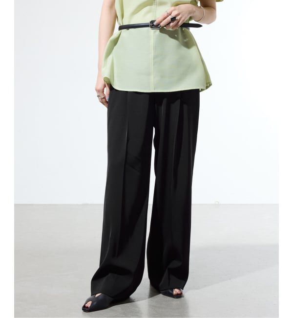 IENA「《一部カラー店舗限定》ライトツイルセミワイドパンツ」|その他|