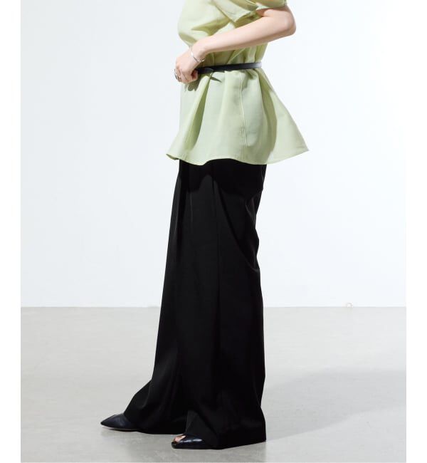 IENA「《一部カラー店舗限定》ライトツイルセミワイドパンツ」|その他|