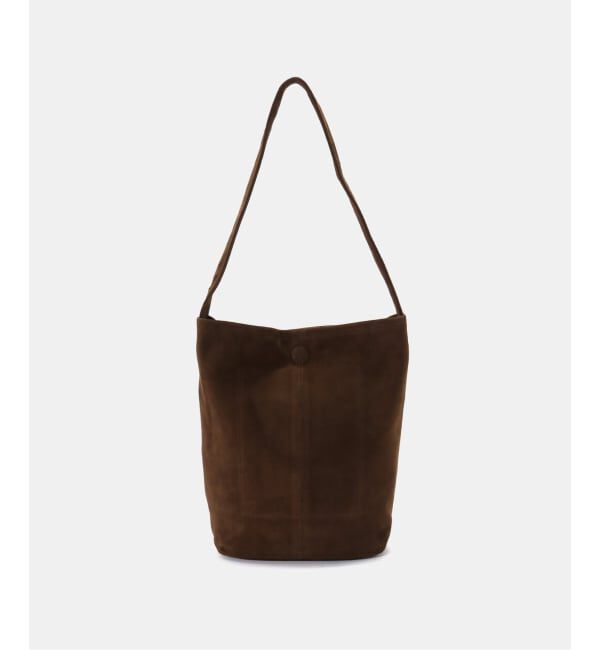 IENA「Morphee/モルフェ CYLINDER(S size)OIL SUEDE BROWN バッグ」|ショルダー・メッセンジャー|