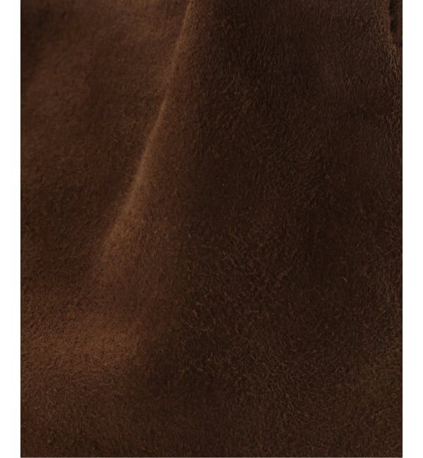 IENA「Morphee/モルフェ CYLINDER(S size)OIL SUEDE BROWN バッグ」|ショルダー・メッセンジャー|
