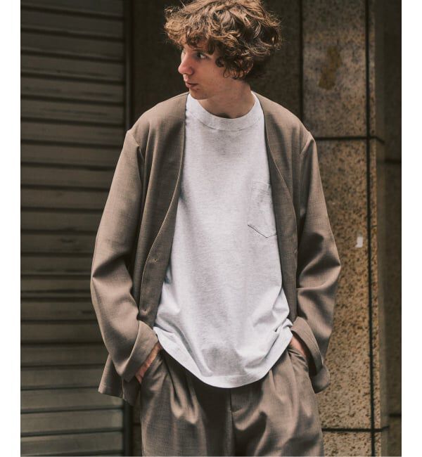 417 EDIFICE「【EVALET / エバレット】メッシュ カーディガンジャケット "セットアップ着用可能"」|ノーカラージャケット|