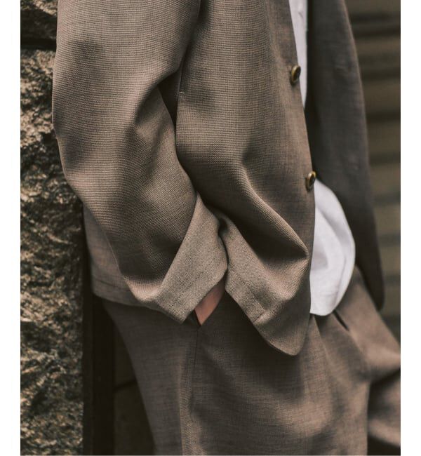 417 EDIFICE「【EVALET / エバレット】メッシュ カーディガンジャケット "セットアップ着用可能"」|ノーカラージャケット|