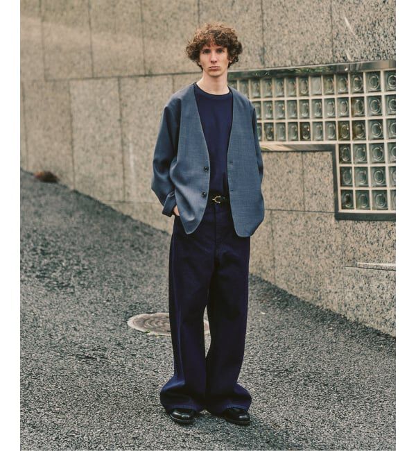 417 EDIFICE「【EVALET / エバレット】メッシュ カーディガンジャケット "セットアップ着用可能"」|ノーカラージャケット|