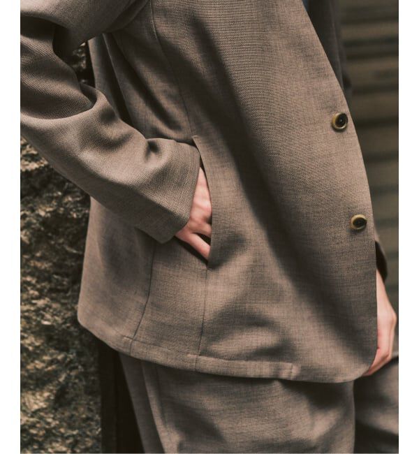 417 EDIFICE「【EVALET / エバレット】メッシュ カーディガンジャケット "セットアップ着用可能"」|ノーカラージャケット|