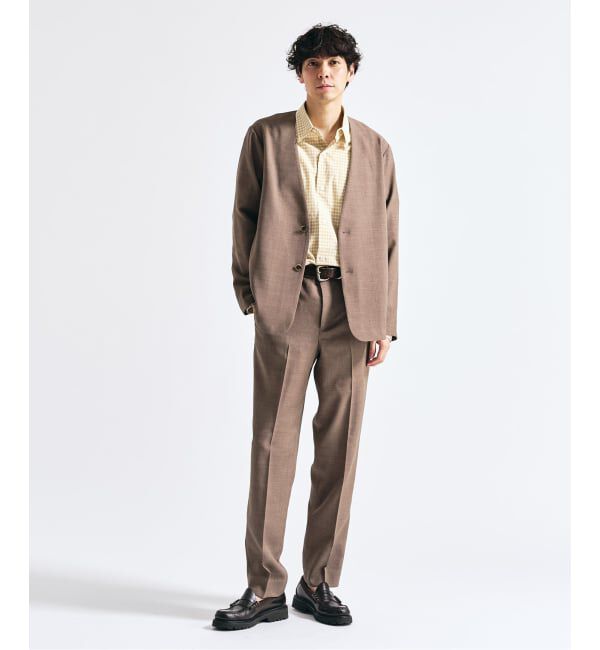 417 EDIFICE「【EVALET / エバレット】メッシュ カーディガンジャケット "セットアップ着用可能"」|ノーカラージャケット|