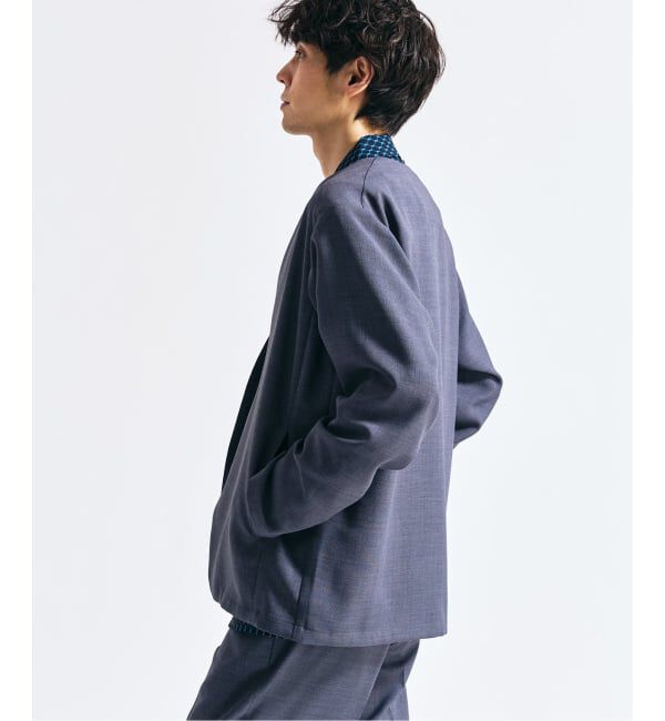 417 EDIFICE「【EVALET / エバレット】メッシュ カーディガンジャケット "セットアップ着用可能"」|ノーカラージャケット|