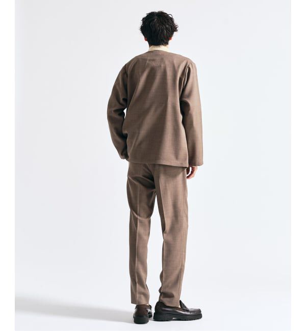 417 EDIFICE「【EVALET / エバレット】メッシュ カーディガンジャケット "セットアップ着用可能"」|ノーカラージャケット|