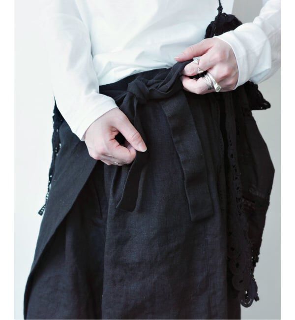 journal standard luxe「フレンチリネンツイル ラップパンツ」|その他|