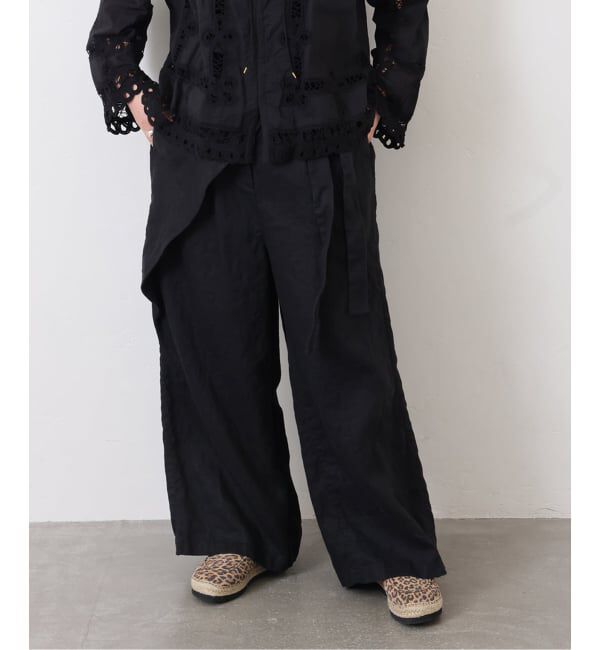 journal standard luxe「フレンチリネンツイル ラップパンツ」|その他|