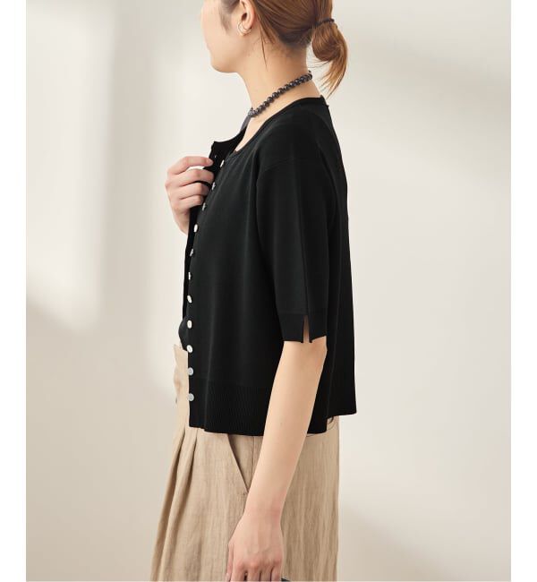 journal standard L'essage「《予約/接触冷感/手洗い可》クールタッチコンパクトカーディガン」|カーディガン|