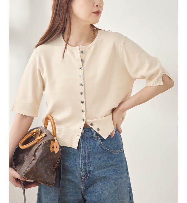 journal standard L'essage「《予約/接触冷感/手洗い可》クールタッチコンパクトカーディガン」|カーディガン|ナチュラル