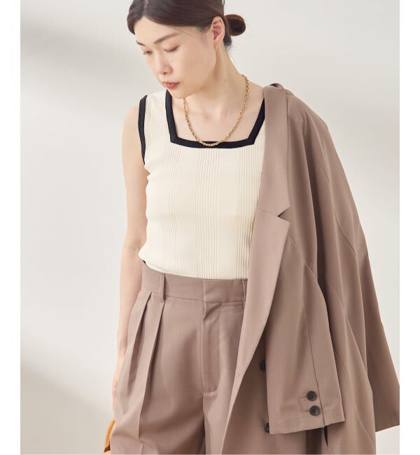 journal standard L'essage「《予約/接触冷感/手洗い可》クールタッチ2WAYニットタンクトップ」|タンクトップ|