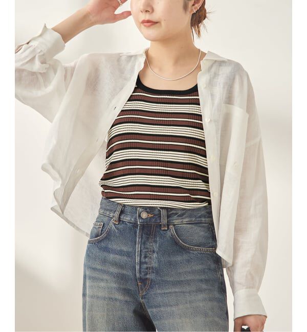 journal standard L'essage「《予約/接触冷感/手洗い可》クールタッチ2WAYニットタンクトップ」|タンクトップ|