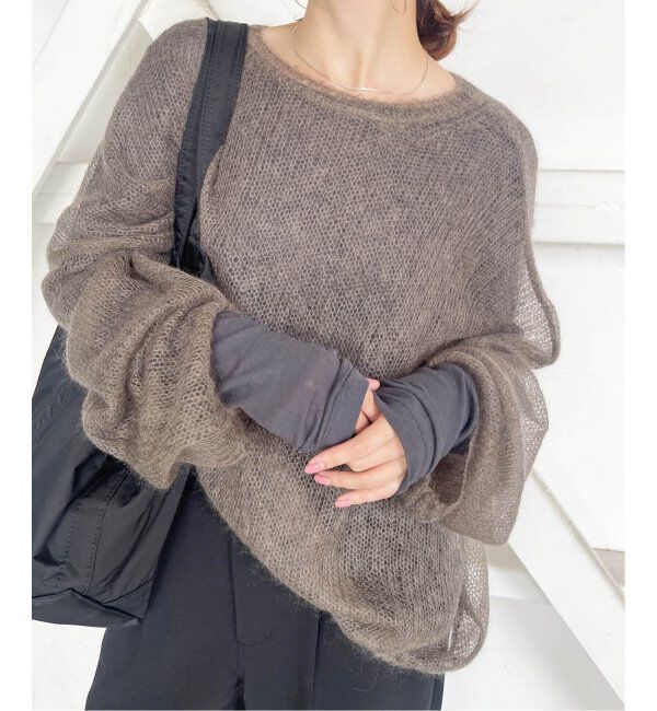 Spick and Span「≪追加2≫シアーボートネックプルオーバー」|Tシャツ・カットソー|