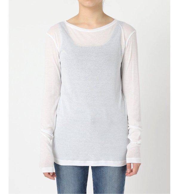 Spick and Span「≪追加2≫シアーボートネックプルオーバー」|Tシャツ・カットソー|